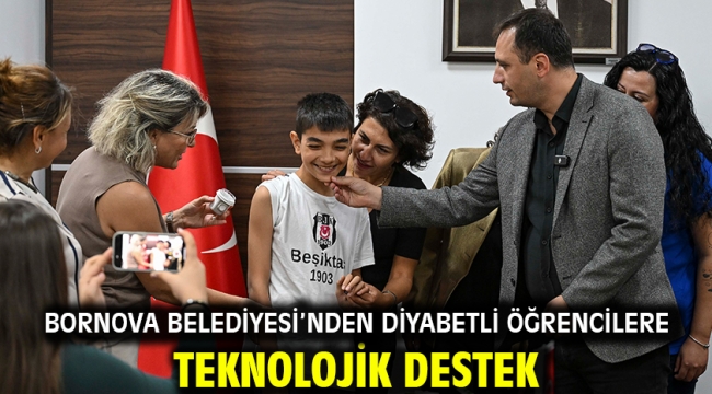 Bornova Belediyesi'nden diyabetli öğrencilere teknolojik destek