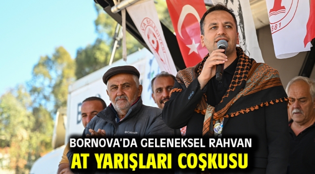 Bornova'da Geleneksel Rahvan At Yarışları coşkusu