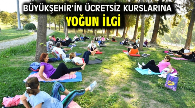 Büyükşehir'in ücretsiz kurslarına yoğun ilgi