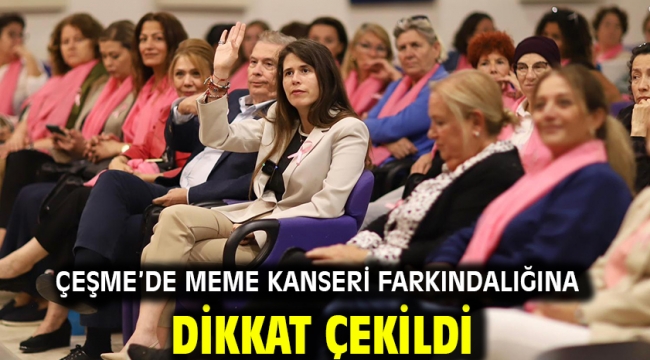 Çeşme'de Meme Kanseri Farkındalığına dikkat çekildi