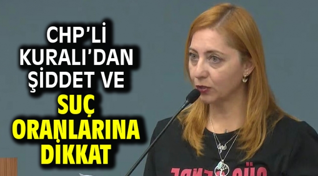 CHP'li Kuralı'dan Şiddet ve Suç Oranlarına Dikkat