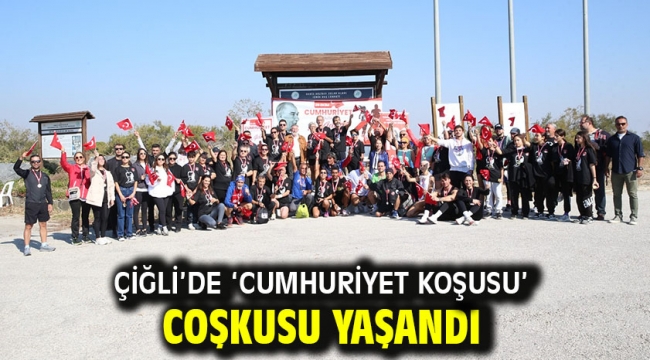 Çiğli'de 'Cumhuriyet Koşusu' coşkusu yaşandı