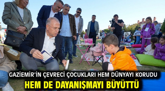 Gaziemir'in çevreci çocukları hem dünyayı korudu hem de dayanışmayı büyüttü