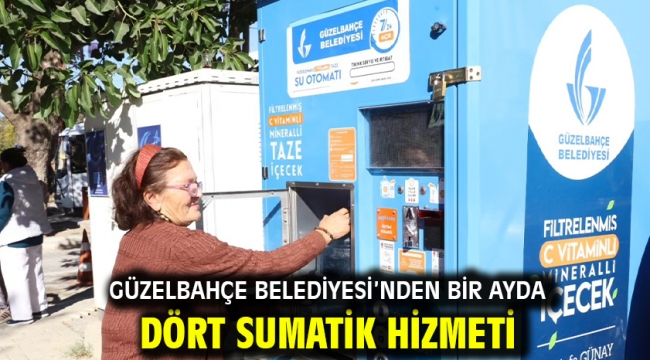 Güzelbahçe Belediyesi'nden Bir Ayda Dört Sumatik Hizmeti