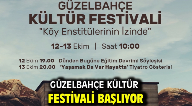 Güzelbahçe Kültür Festivali Başlıyor