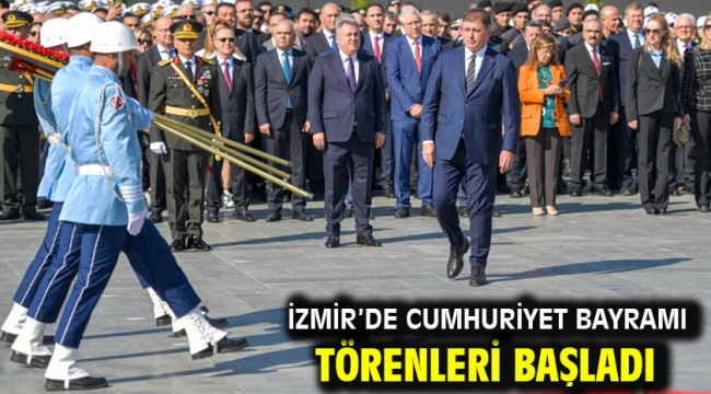 İzmir'de Cumhuriyet Bayramı törenleri başladı