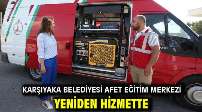 Karşıyaka Belediyesi Afet Eğitim Merkezi yeniden hizmette