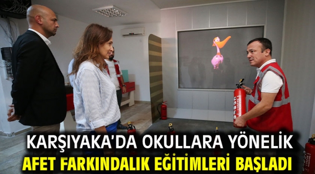 Karşıyaka'da okullara yönelik afet farkındalık eğitimleri başladı