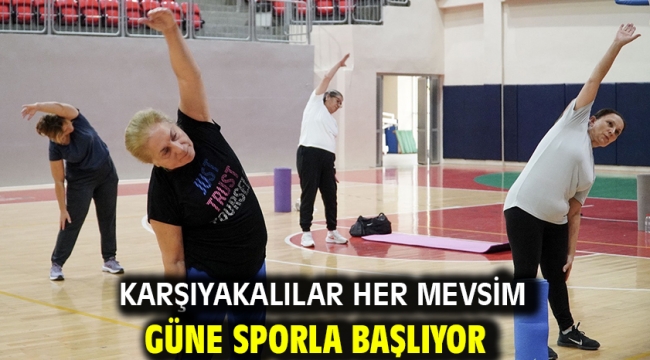 Karşıyakalılar her mevsim güne sporla başlıyor 