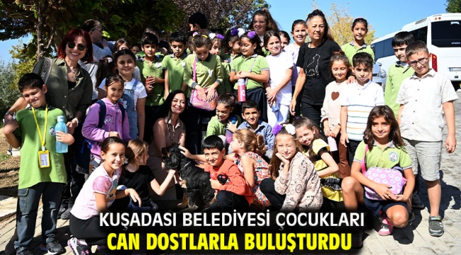 Kuşadası Belediyesi Çocukları Can Dostlarla Buluşturdu