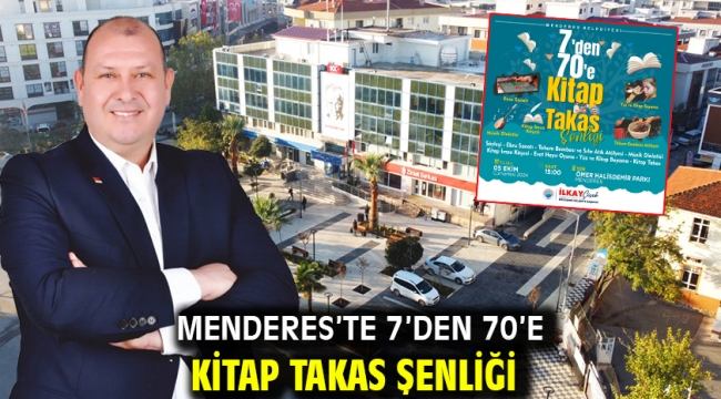 Menderes'te 7'den 70'e Kitap Takas Şenliği