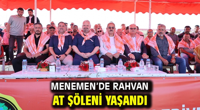 Menemen'de rahvan at şöleni yaşandı