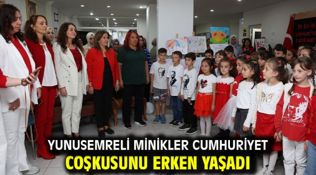 Yunusemreli Minikler Cumhuriyet Coşkusunu Erken Yaşadı