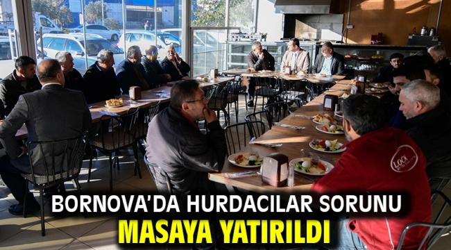 Bornova'da hurdacılar sorunu masaya yatırıldı