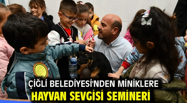 Çiğli Belediyesi'nden Miniklere Hayvan Sevgisi Semineri