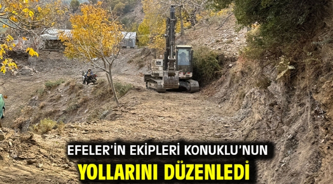 Efeler'in Ekipleri Konuklu'nun Yollarını Düzenledi