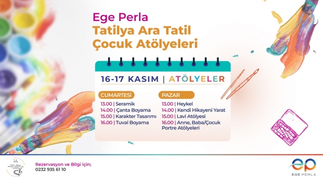 Ege Perla'da Ara Tatil Atölyeleri