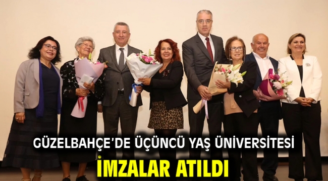 Güzelbahçe'de Üçüncü Yaş Üniversitesi imzalar atıldı