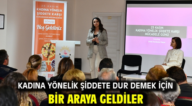 Kadına Yönelik Şiddete Dur Demek İçin Bir Araya geldiler