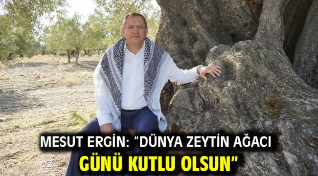 Mesut Ergin: "Dünya Zeytin Ağacı Günü Kutlu Olsun"