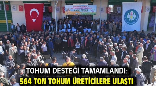 Tohum Desteği Tamamlandı: 564 Ton Tohum Üreticilere Ulaştı