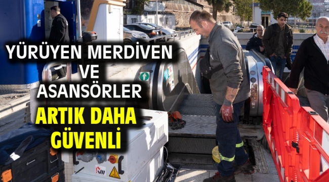 Yürüyen merdiven ve asansörler artık daha güvenli