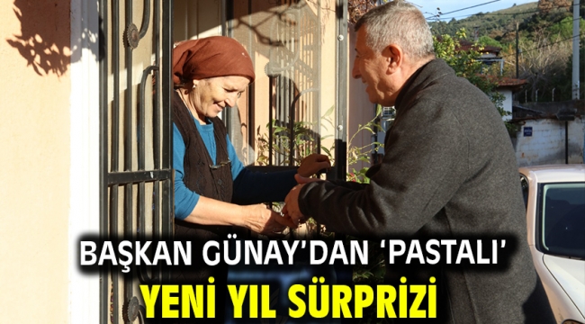 Başkan Günay'dan 'Pastalı' Yeni Yıl Sürprizi