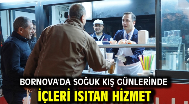 Bornova'da soğuk kış günlerinde içleri ısıtan hizmet