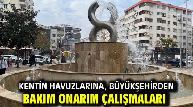 Kentin Havuzlarına, Büyükşehirden Bakım Onarım Çalışmaları