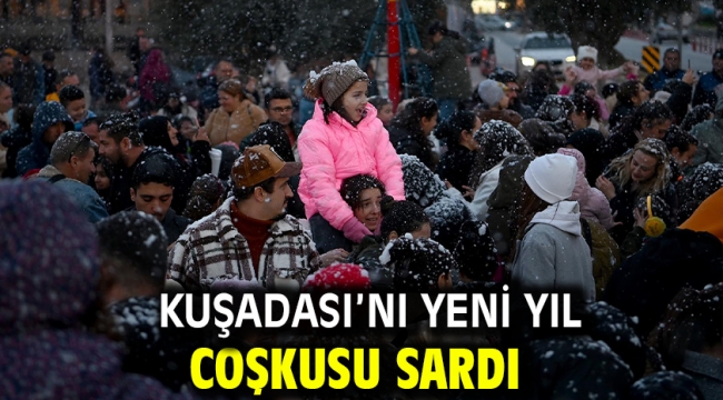 Kuşadası'nı Yeni Yıl Coşkusu Sardı