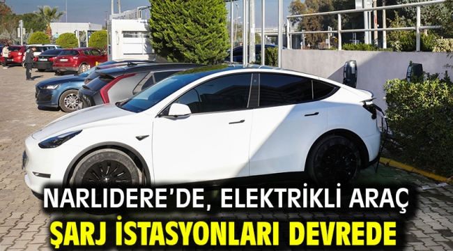 Narlıdere'de, Elektrikli Araç Şarj İstasyonları Devrede