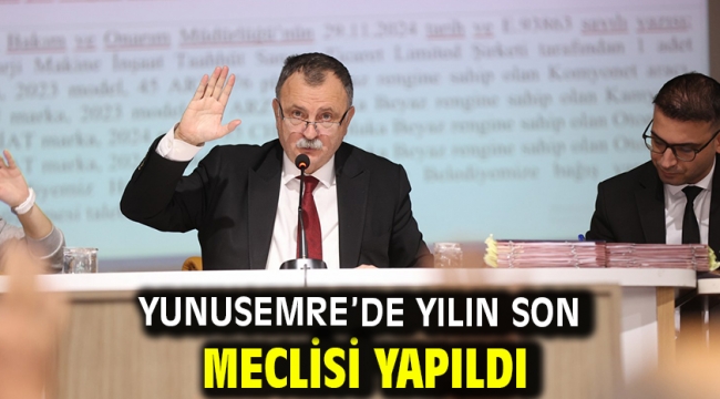 Yunusemre'de Yılın Son Meclisi Yapıldı