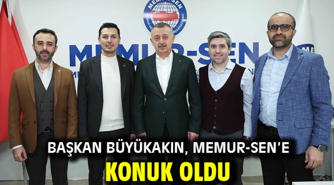 Başkan Büyükakın, Memur-Sen'e konuk oldu