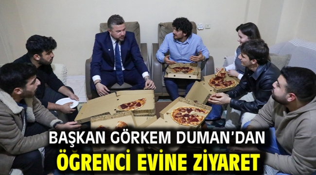 Başkan Görkem Duman'dan öğrenci evine ziyaret