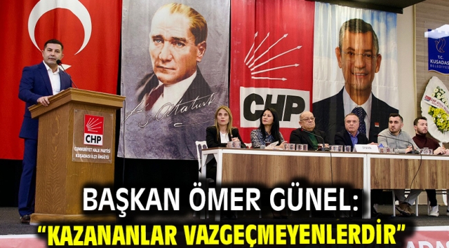 Başkan Ömer Günel: "Kazananlar Vazgeçmeyenlerdir"