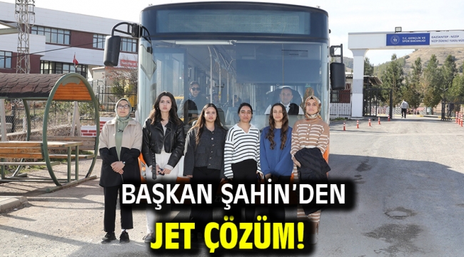 BAŞKAN ŞAHİN'DEN JET ÇÖZÜM!