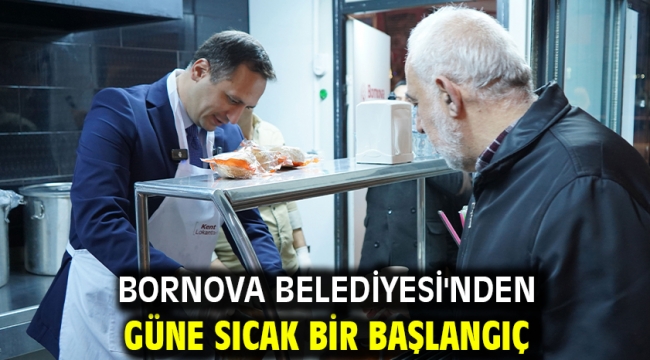 Bornova Belediyesi'nden güne sıcak bir başlangıç