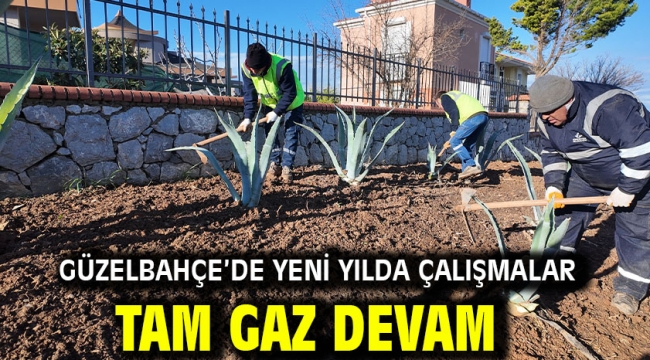 Güzelbahçe'de Yeni Yılda Çalışmalar Tam Gaz Devam