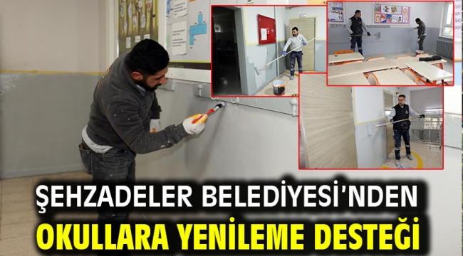 Şehzadeler Belediyesi'nden Okullara Yenileme Desteği