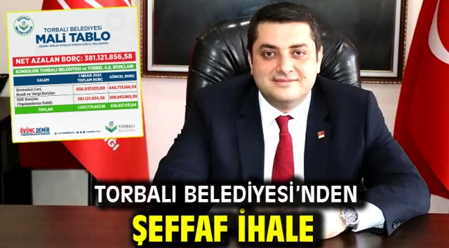 Torbalı Belediyesi'nden şeffaf ihale