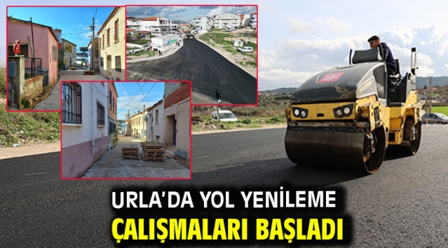 Urla'da Yol Yenileme Çalışmaları Başladı