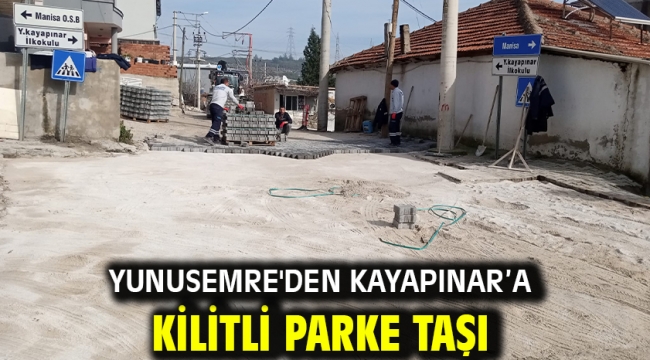 Yunusemre'den Kayapınar'a Kilitli Parke Taşı