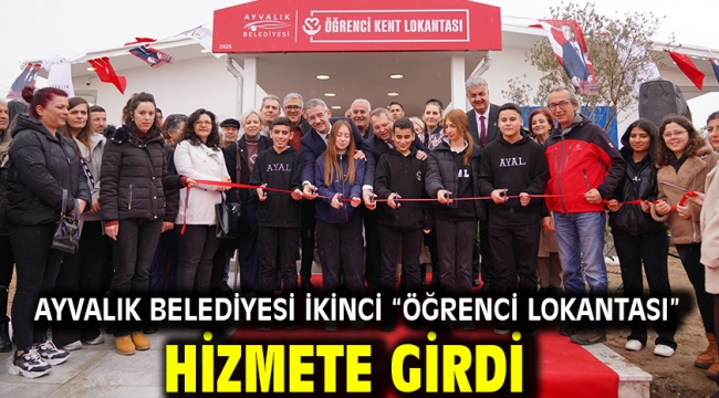 Ayvalık Belediyesi ikinci "Öğrenci Lokantası" hizmete girdi