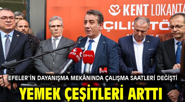 Efeler'in Dayanışma Mekânında Çalışma Saatleri Değişti Yemek Çeşitleri Arttı