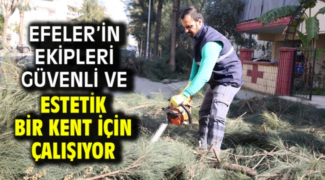 Efeler'in Ekipleri Güvenli Ve Estetik Bir Kent İçin Çalışıyor