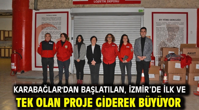 Karabağlar'dan başlatılan, İzmir'de ilk ve tek olan proje giderek büyüyor