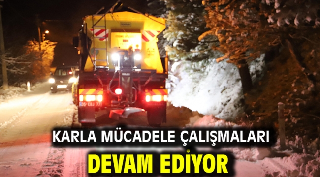 Karla mücadele çalışmaları devam ediyor