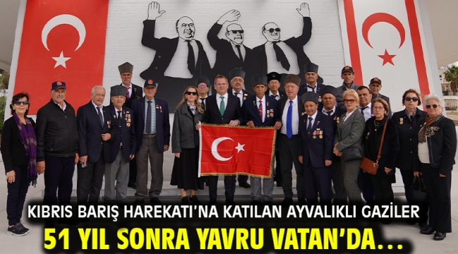 Kıbrıs Barış Harekatı'na Katılan Ayvalıklı Gaziler 51 Yıl Sonra Yavru Vatan'da…