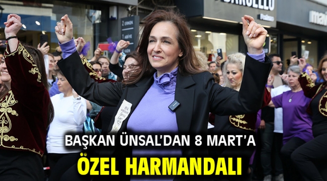 Başkan Ünsal'dan 8 Mart'a özel harmandalı!