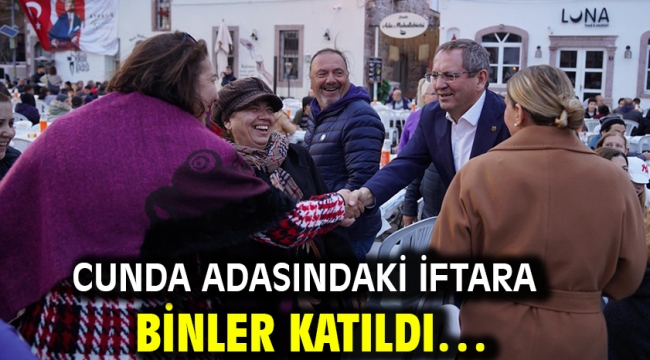 Cunda adasındaki iftara binler katıldı…